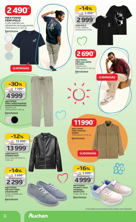 AUCHAN Hipermarket Tavaszi textil akciós újság