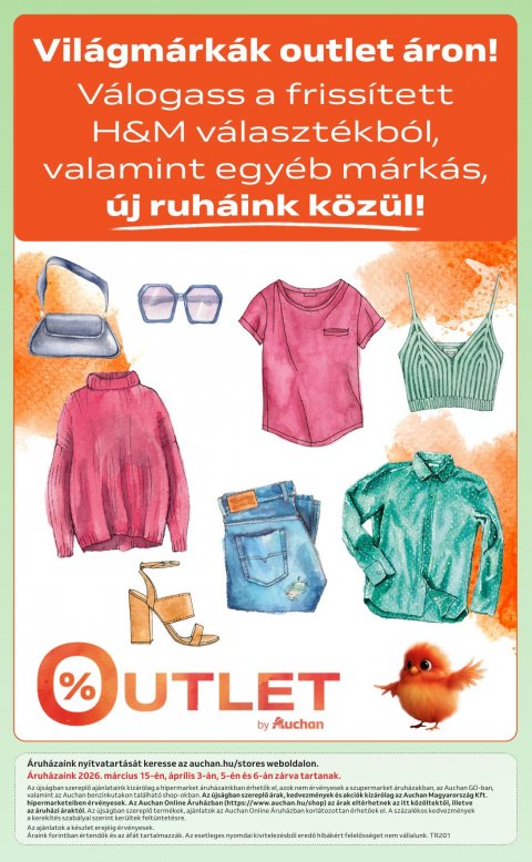 AUCHAN Hipermarket Tavaszi textil akciós újság