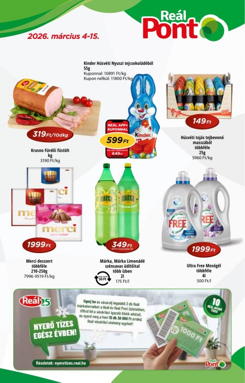 REAL Pont akciós újság od 4. 3. 2026 do 15. 3. 2026