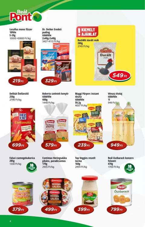 REAL Pont akciós újság