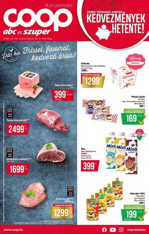 COOP országos akciós újság od 5. 3. 2026 do 11. 3. 2026