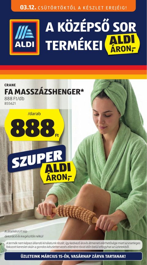 ALDI Középső sor akciós újság od 12. 3. 2026 do 13. 3. 2026