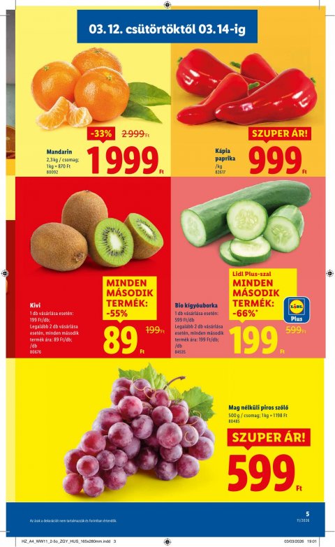 LIDL akciós újság