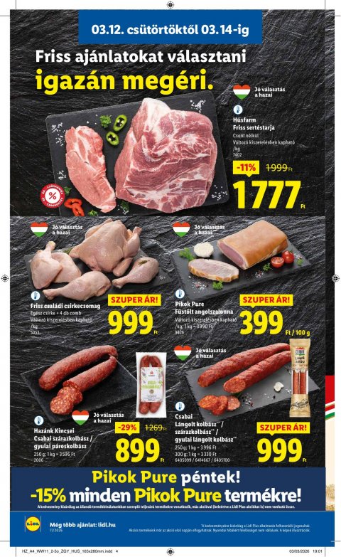 LIDL akciós újság