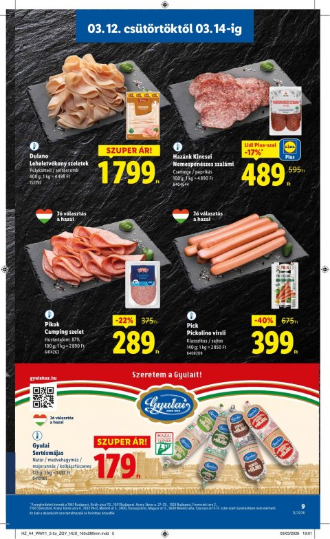 LIDL akciós újság