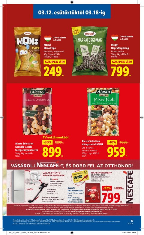 LIDL akciós újság