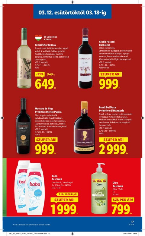 LIDL akciós újság