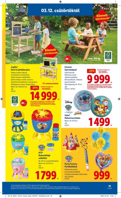 LIDL akciós újság