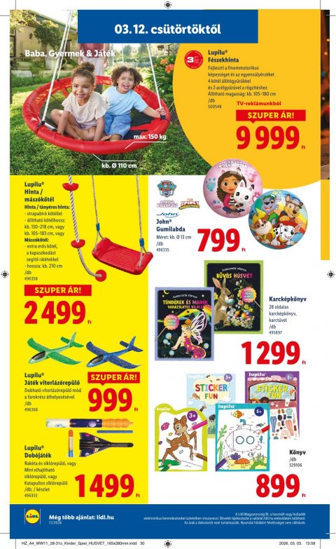 LIDL akciós újság