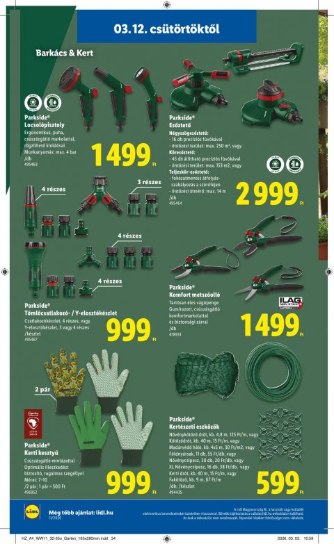 LIDL akciós újság