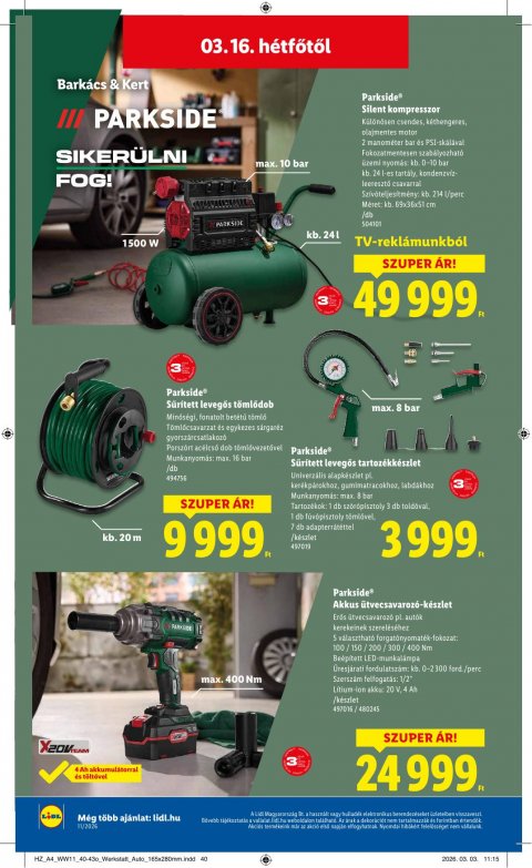 LIDL akciós újság