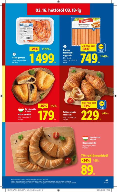 LIDL akciós újság