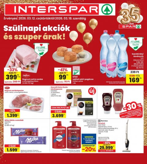 INTERSPAR akciós újság od 12. 3. 2026 do 18. 3. 2026