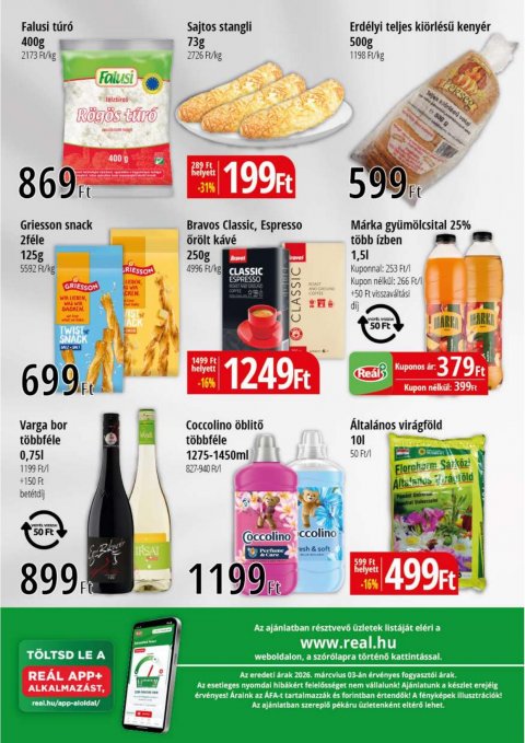 REAL Bevásárló hétvége akciós újság