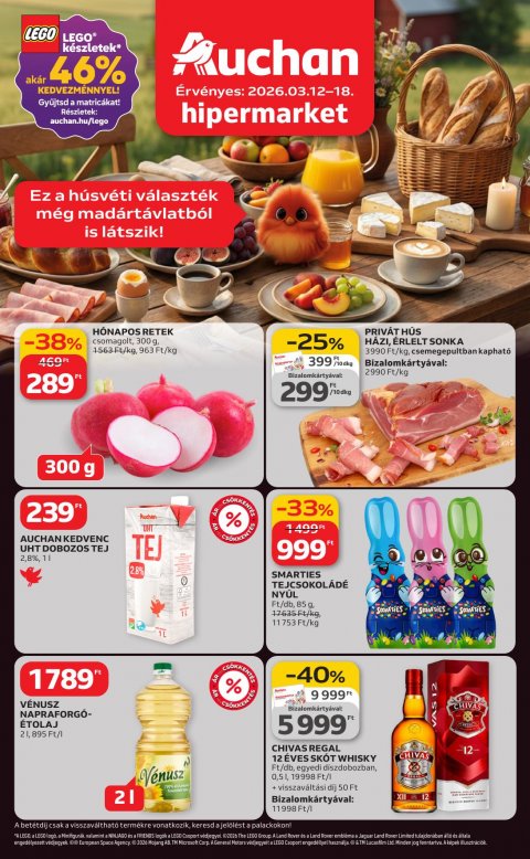 AUCHAN Hipermarket akciós újság od 12. 3. 2026 do 18. 3. 2026