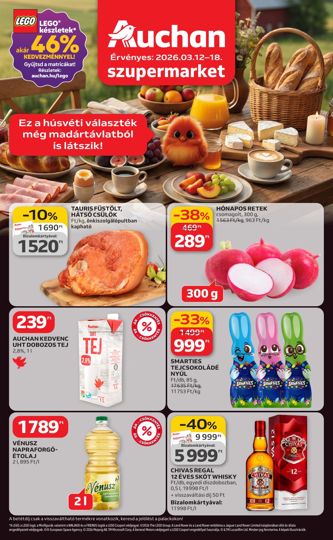 AUCHAN Szupermarket akciós újság od 12. 3. 2026 do 18. 3. 2026
