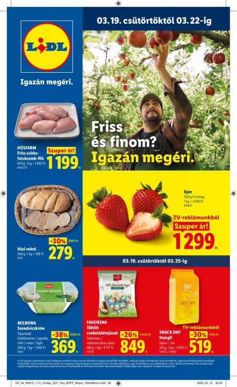 LIDL akciós újság od 19. 3. 2026 do 25. 3. 2026