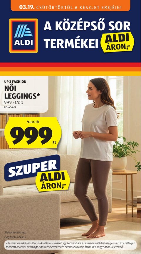 ALDI Középső sor akciós újság od 19. 3. 2026 do 19. 3. 2026