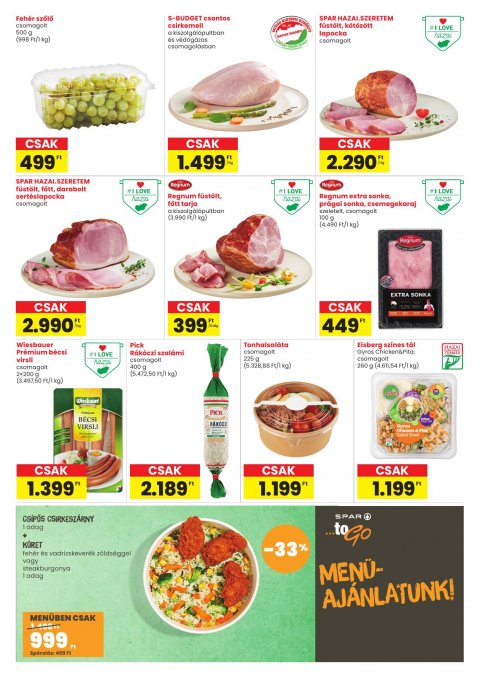 SPAR Market Bp. Thököly út megújulás akciós újság