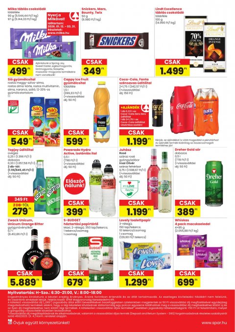 SPAR Market Bp. Thököly út megújulás akciós újság