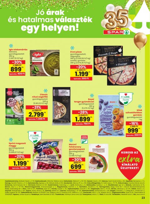 SPAR Extra akciós újság