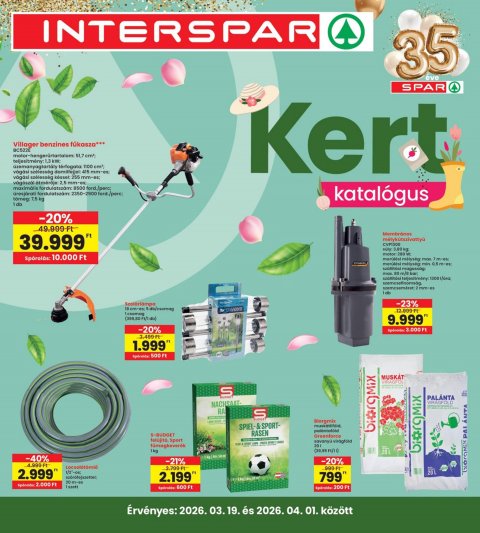 INTERSPAR Kert akciós újság od 19. 3. 2026 do 25. 3. 2026
