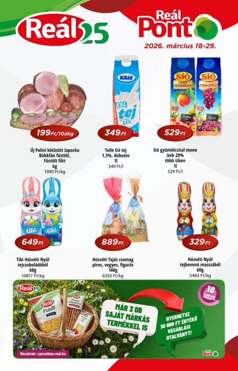 REAL Pont akciós újság od 18. 3. 2026 do 29. 3. 2026