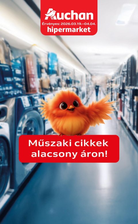 AUCHAN Hipermarket Húsvéti elektonikai akciós újság od 19. 3. 2026 do 4. 4. 2026