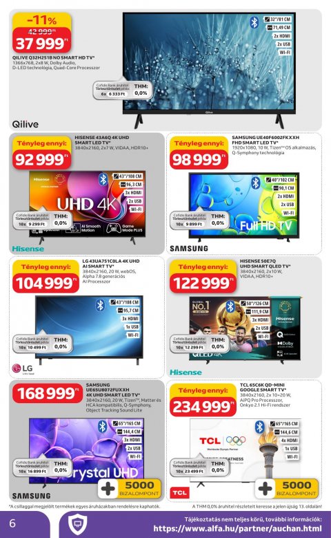 AUCHAN Hipermarket Húsvéti elektonikai akciós újság