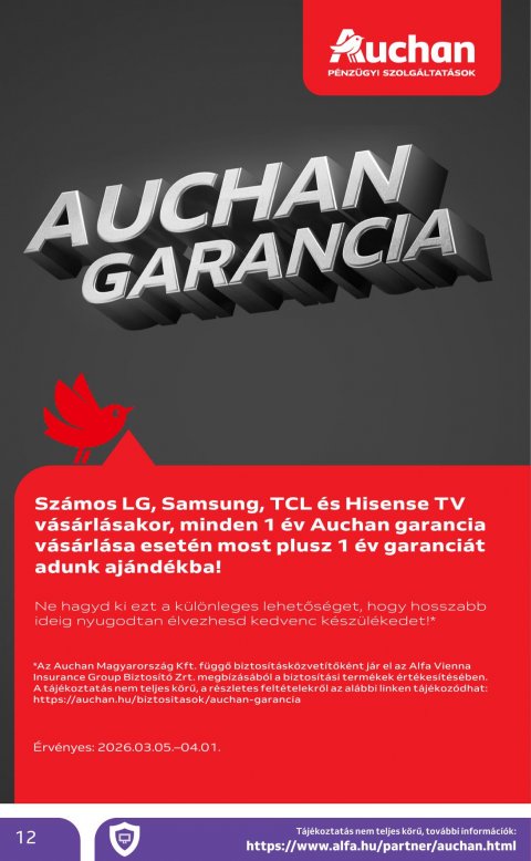 AUCHAN Hipermarket Húsvéti elektonikai akciós újság