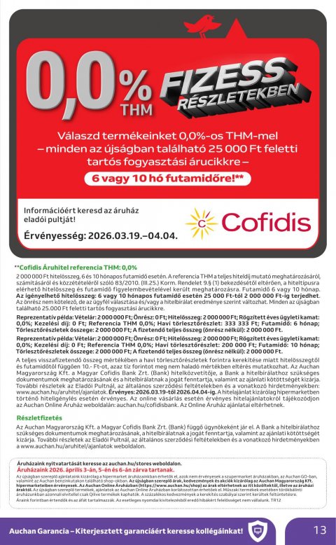 AUCHAN Hipermarket Húsvéti elektonikai akciós újság