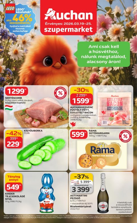 AUCHAN Szupermarket akciós újság od 19. 3. 2026 do 25. 3. 2026