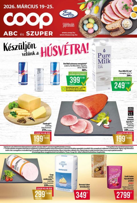 COOP Tisza akciós újság od 19. 3. 2026 do 25. 3. 2026
