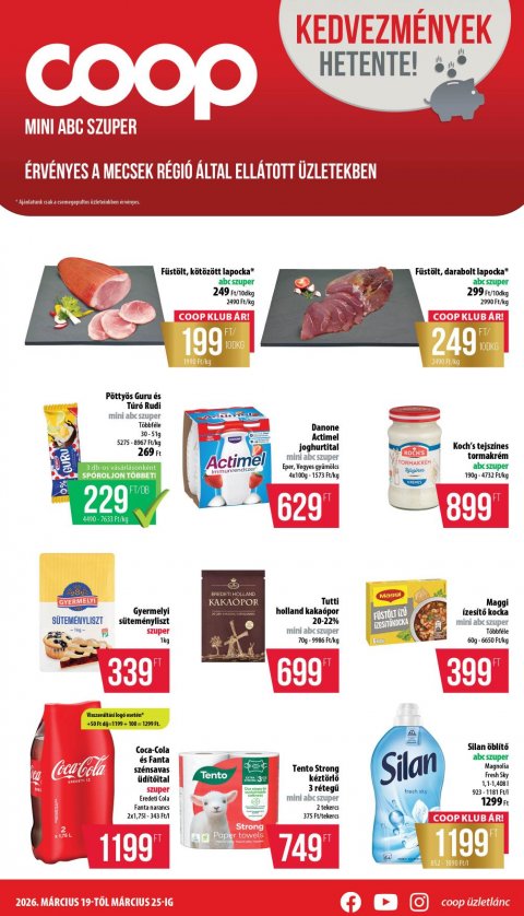COOP Mecsek akciós újság od 19. 3. 2026 do 25. 3. 2026