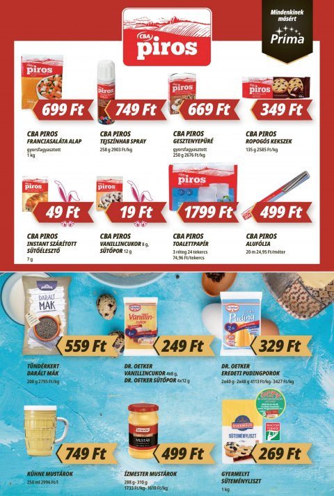 CBA Príma akciós újság