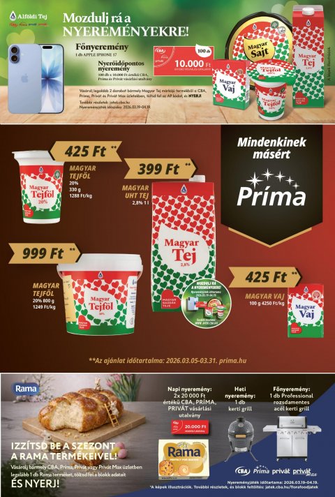 CBA Príma akciós újság