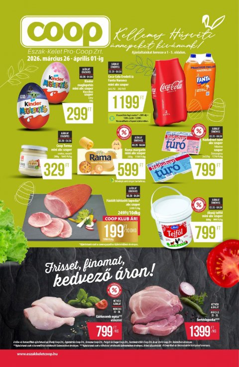 COOP Észak-Kelet akciós újság od 26. 3. 2026 do 1. 4. 2026