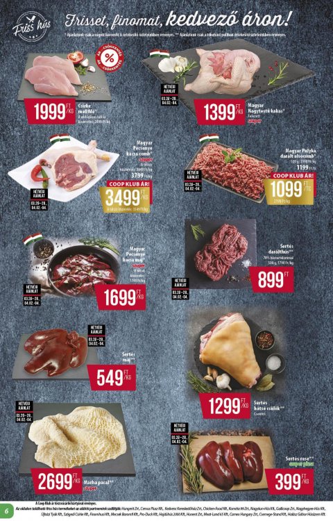 COOP Alföld akciós újság