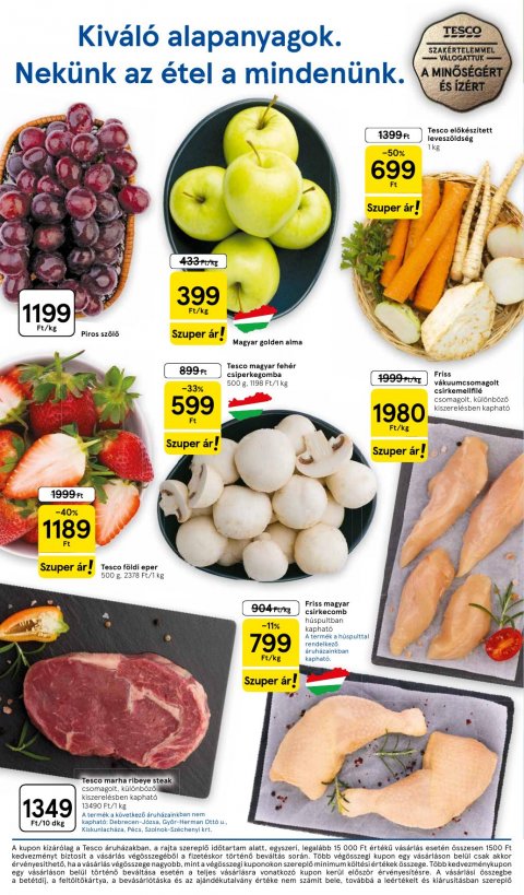 TESCO Szupermarket akciós újság