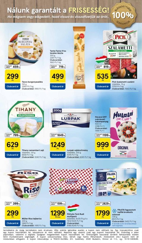 TESCO Szupermarket akciós újság