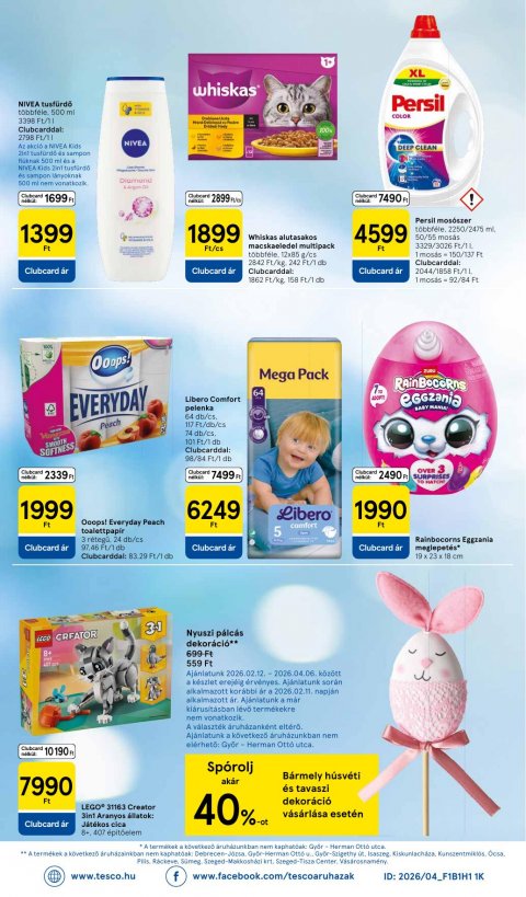 TESCO Szupermarket akciós újság
