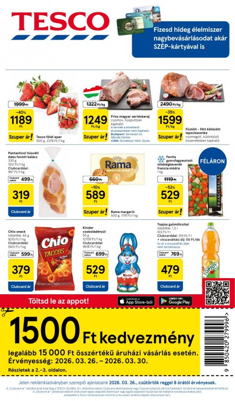 TESCO Hipermarket akciós újság od 26. 3. 2026 do 4. 4. 2026