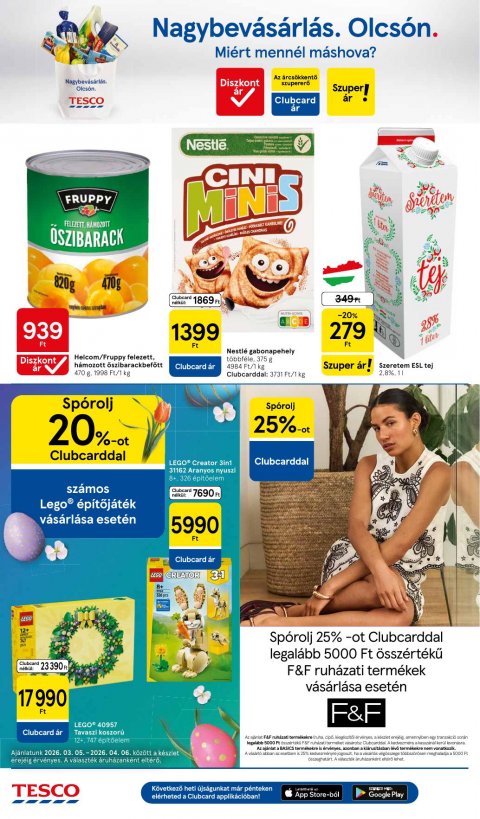 TESCO Hipermarket akciós újság