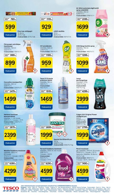 TESCO Hipermarket akciós újság
