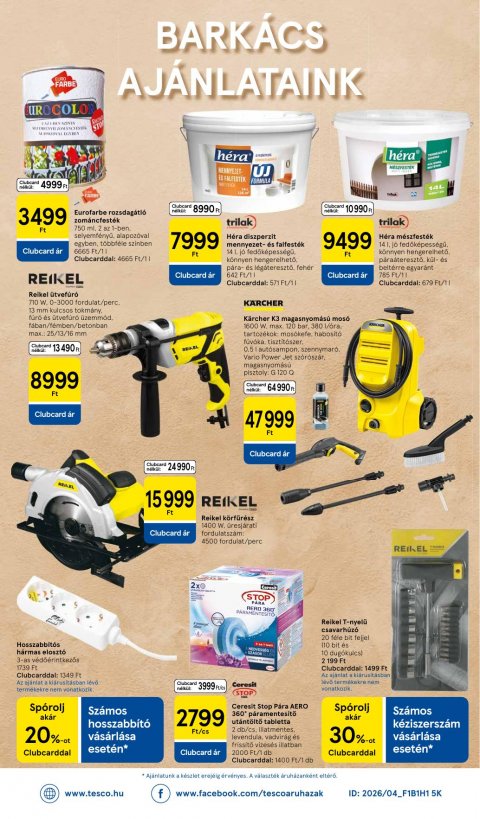 TESCO Hipermarket akciós újság