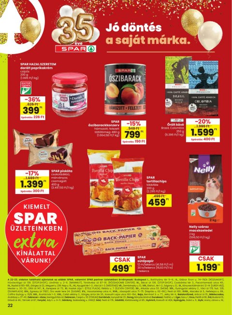 SPAR Extra akciós újság