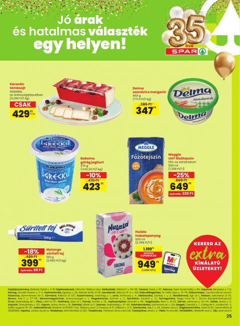 SPAR Extra akciós újság