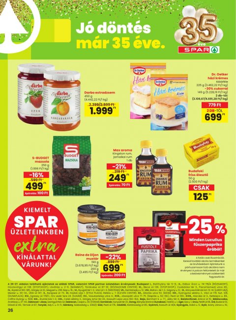 SPAR Extra akciós újság