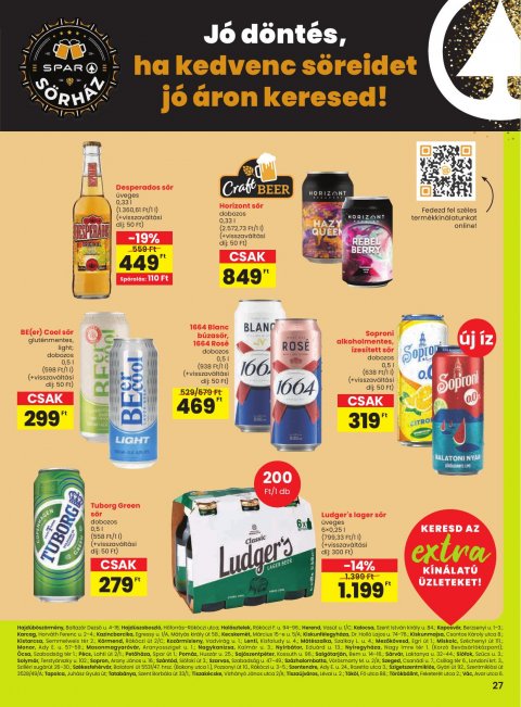 SPAR Extra akciós újság