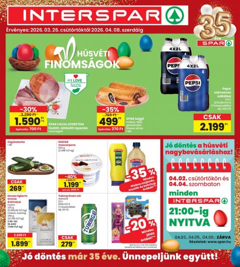 INTERSPAR akciós újság od 26. 3. 2026 do 8. 4. 2026